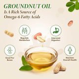 Groundnut - Wooden cold Pressed oil / 1 Ltr
